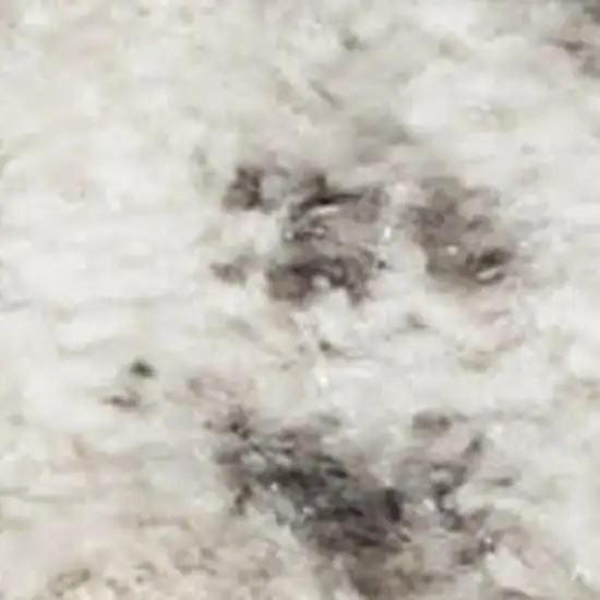 Cream and Gray Abstract Non Skid Area Rug Photo 5