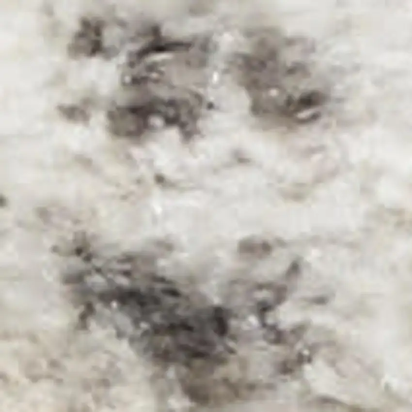 Cream and Gray Abstract Non Skid Area Rug Photo 4