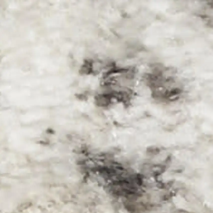 Cream and Gray Abstract Non Skid Area Rug Photo 5