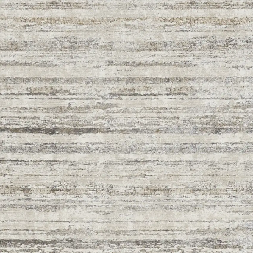 Cream and Gray Abstract Non Skid Area Rug Photo 4