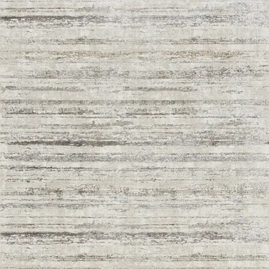 Cream and Gray Abstract Non Skid Area Rug Photo 5