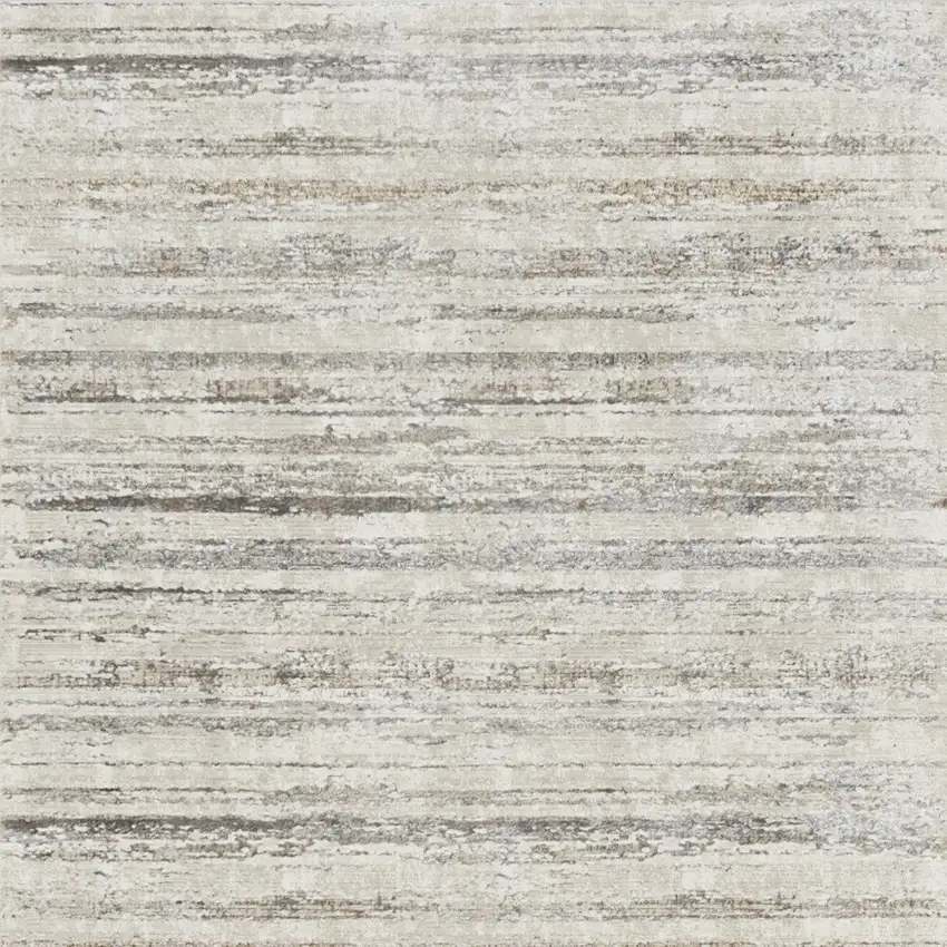 Cream and Gray Abstract Non Skid Area Rug Photo 5