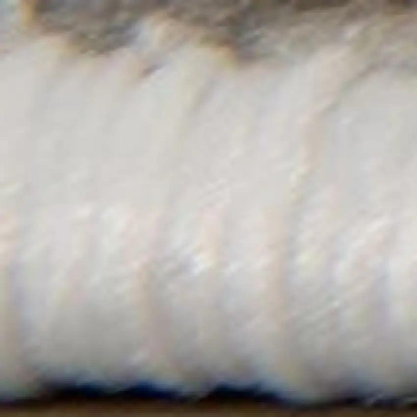 Gray And Ivory Abstract Dhurrie Runner Rug Photo 2