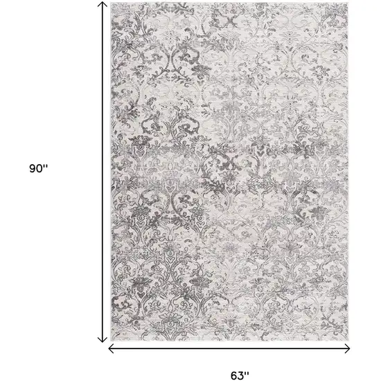 Cream Toile Power Loom Area Rug Photo 3