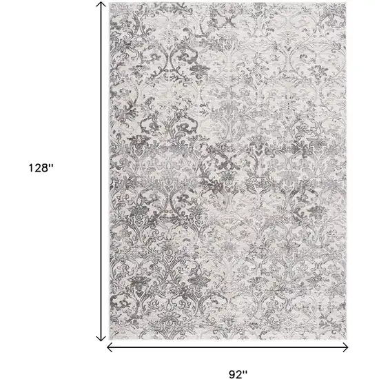 Cream Toile Power Loom Area Rug Photo 3