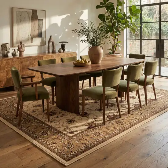 Beige And Ivory Oriental Area Rug Photo 8