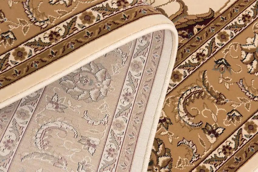 Beige And Ivory Oriental Area Rug Photo 6