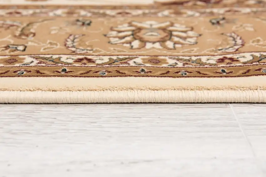 15' Beige And Ivory Oriental Runner Rug Photo 6