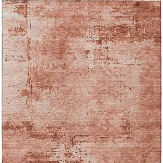 Crimson And Ivory Abstract Washable Indoor Outdoor Area Rug Photo 5