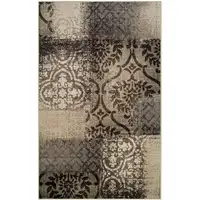 Photo of Damask Distressed Stain Resistant Area Rug