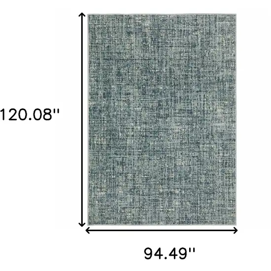 Dark Blue Light Blue Grey Ivory And Beige Abstract Power Loom Stain Resistant Area Rug Photo 3