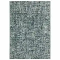 Photo of Dark Blue Light Blue Grey Ivory And Beige Abstract Power Loom Stain Resistant Area Rug