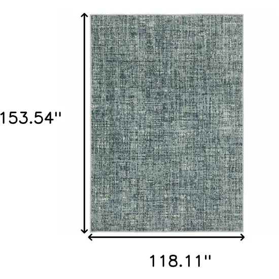 Dark Blue Light Blue Grey Ivory And Beige Abstract Power Loom Stain Resistant Area Rug Photo 3