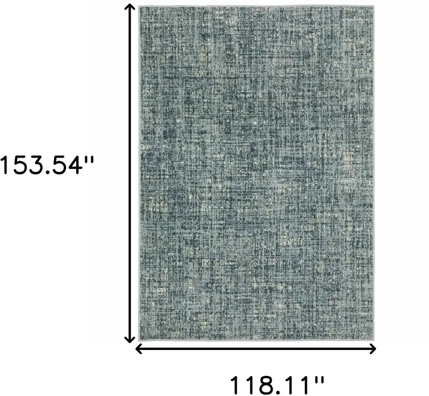Dark Blue Light Blue Grey Ivory And Beige Abstract Power Loom Stain Resistant Area Rug Photo 3