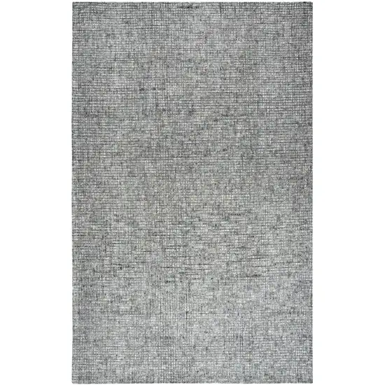 Dark Gray And Beige Wool Hand Tufted Area Rug Photo 1