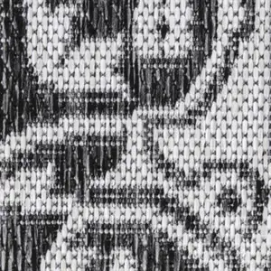 Photo of Dark Gray And Cream Medallion Indoor Outdoor Area Rug