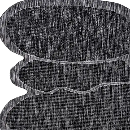 Dark Gray And Gray Medallion Indoor Outdoor Area Rug Photo 2