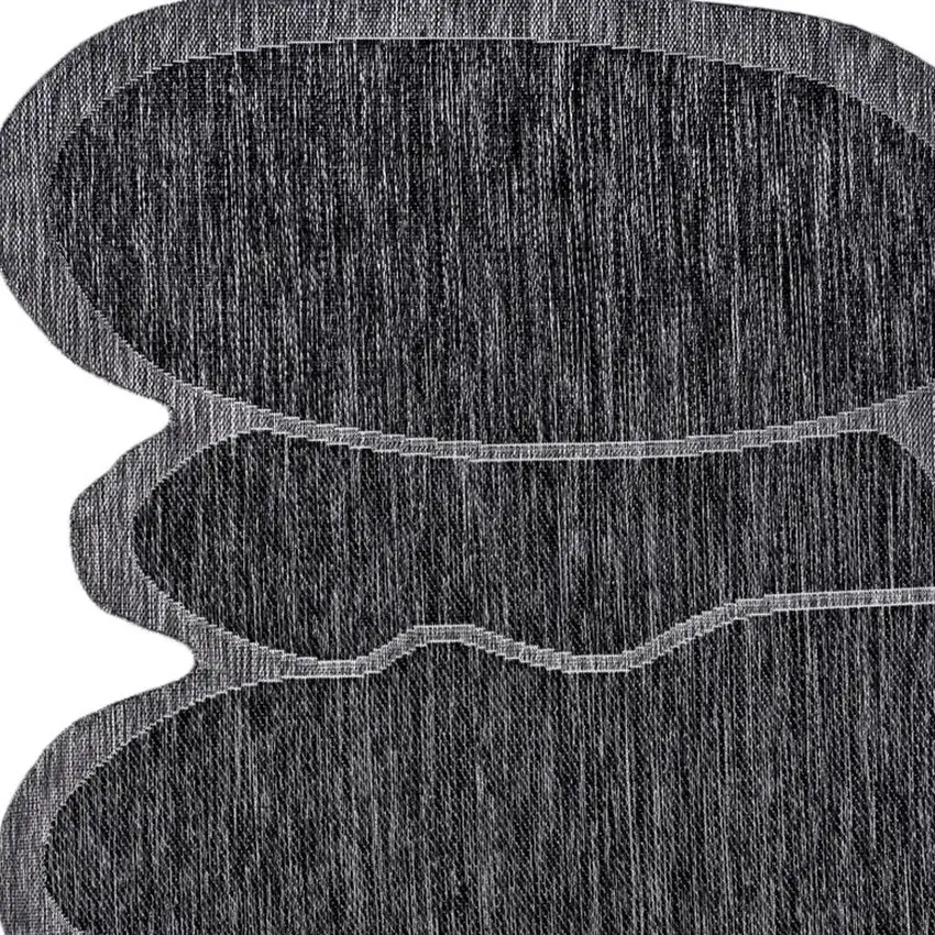 Dark Gray And Gray Medallion Indoor Outdoor Area Rug Photo 2