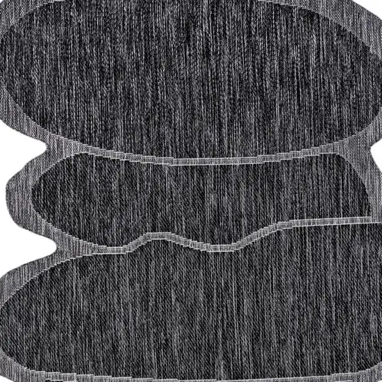 Dark Gray And Gray Medallion Indoor Outdoor Area Rug Photo 2