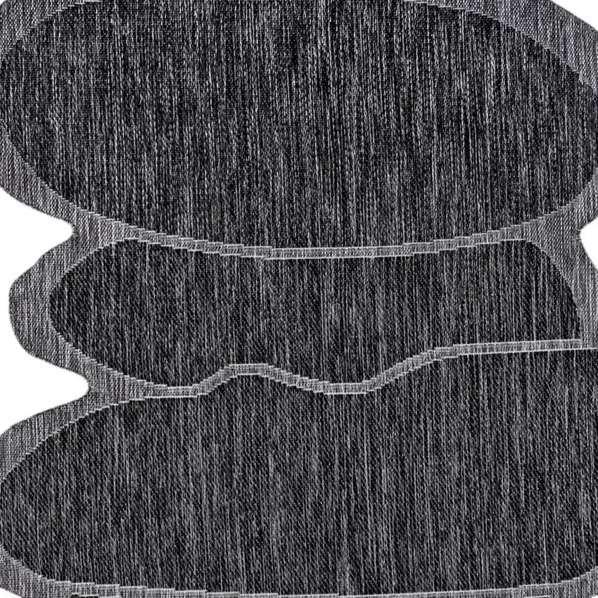 Dark Gray And Gray Medallion Indoor Outdoor Area Rug Photo 2