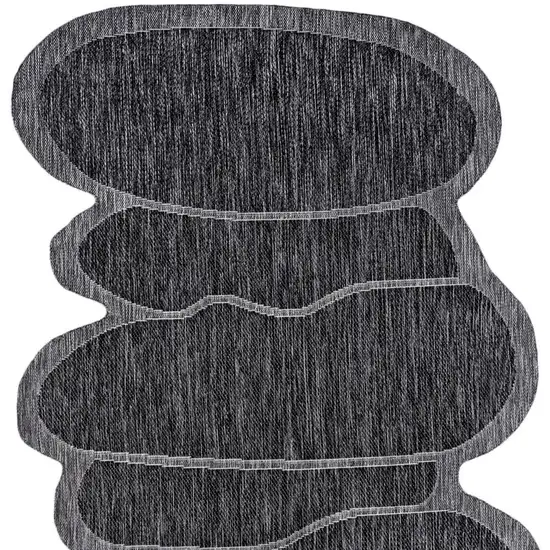 Dark Gray And Gray Medallion Indoor Outdoor Area Rug Photo 2