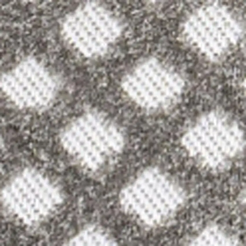 Dark Gray And Ivory Trellis Indoor Outdoor Area Rug Photo 2