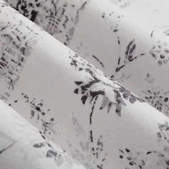 Dark Gray And Light Gray Oriental Distressed Washable Area Rug Photo 8