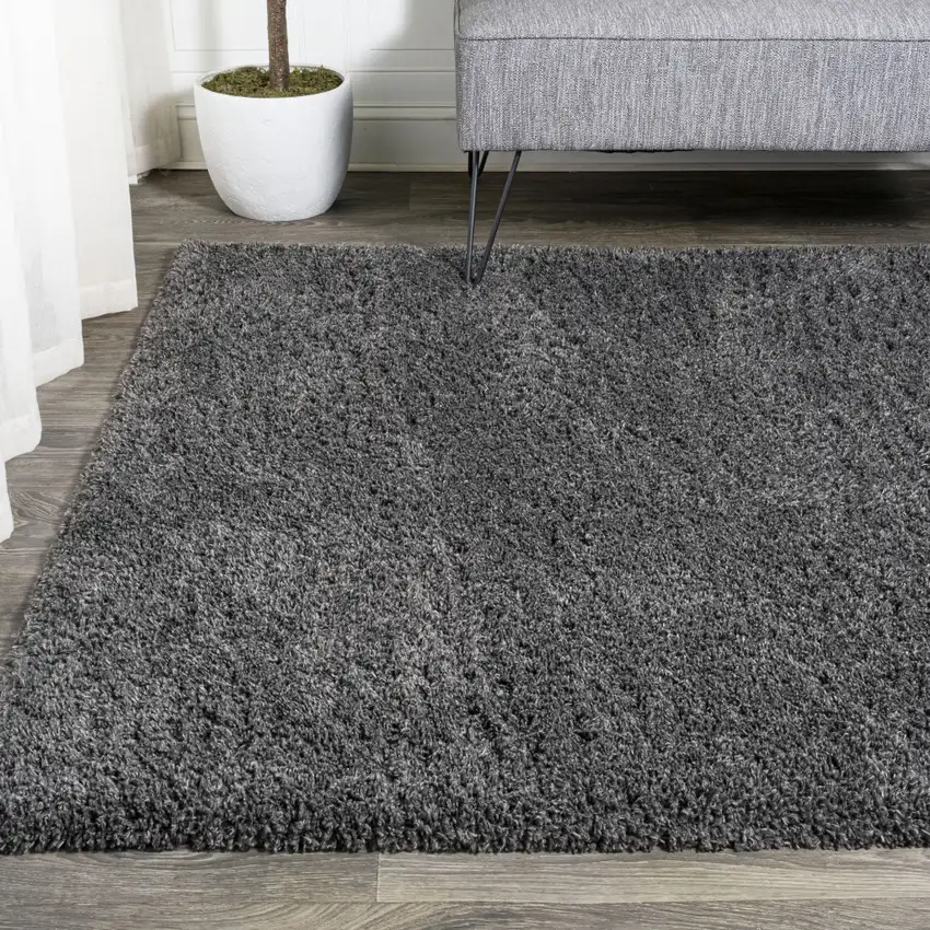 Dark Gray Flatweave Area Rug Photo 6