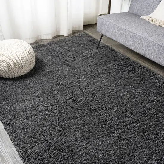 Dark Gray Flatweave Area Rug Photo 8