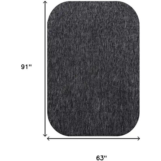 Dark Gray Indoor Outdoor Area Rug Photo 9