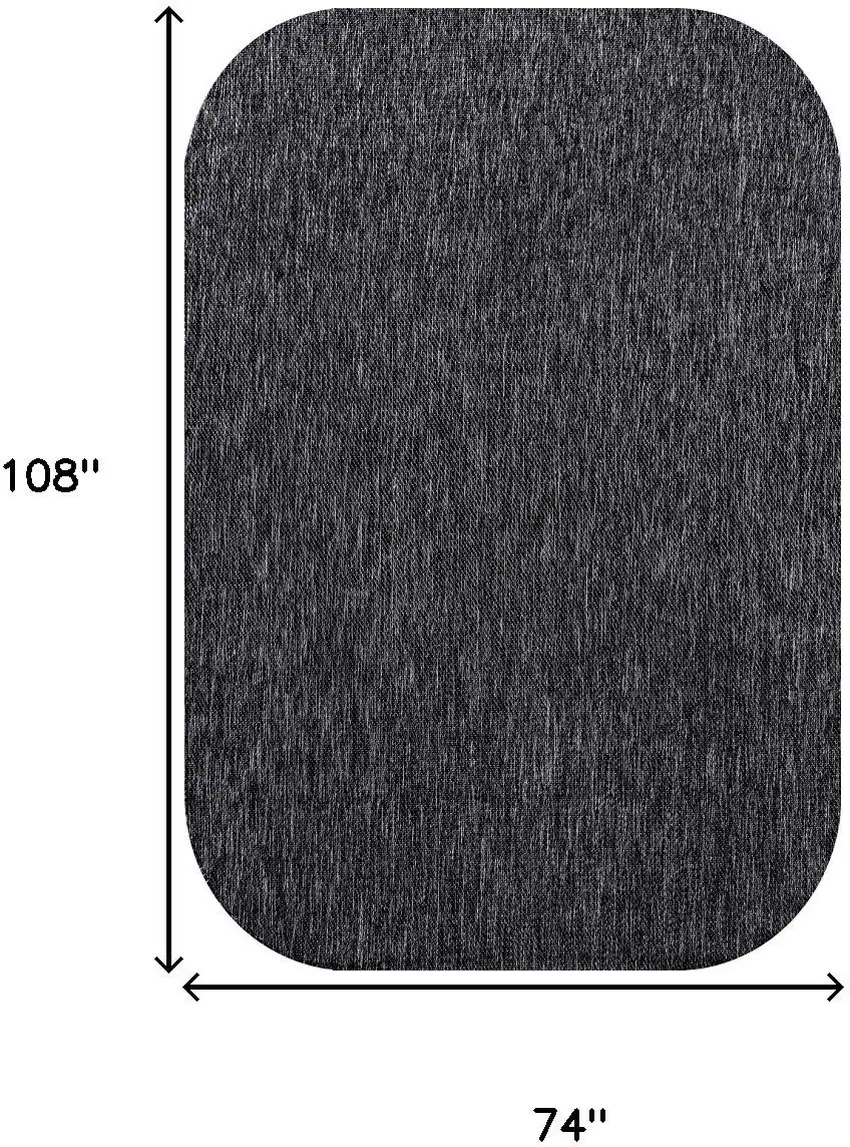 Dark Gray Indoor Outdoor Area Rug Photo 9