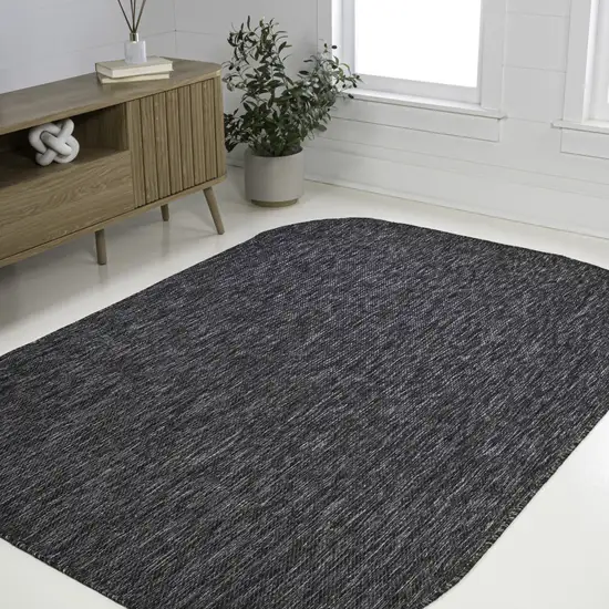Dark Gray Indoor Outdoor Area Rug Photo 5
