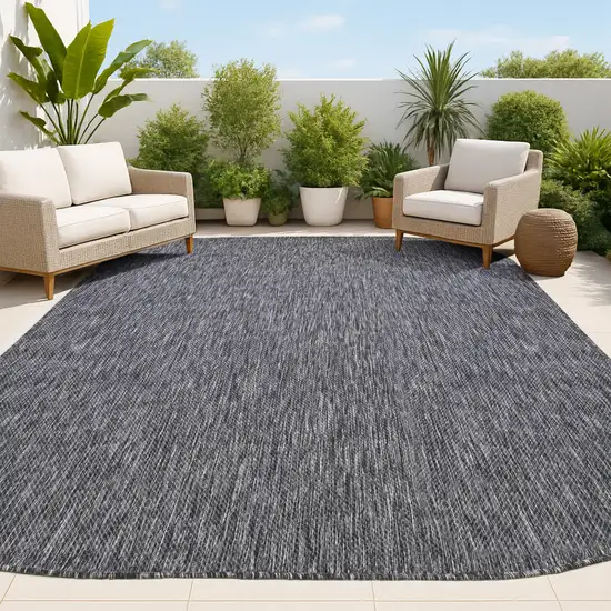Dark Gray Indoor Outdoor Area Rug Photo 3