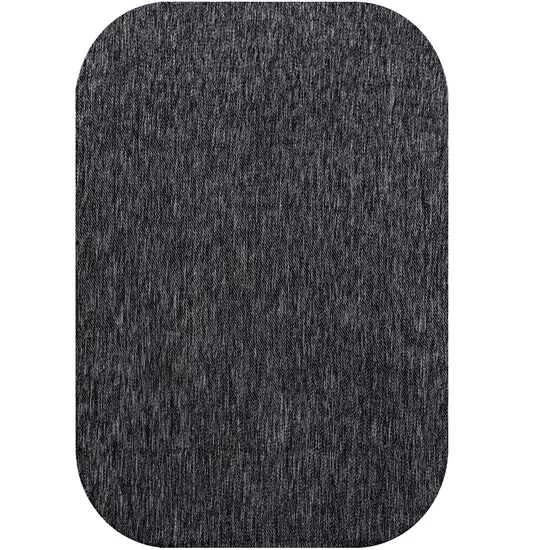 Dark Gray Indoor Outdoor Area Rug Photo 1