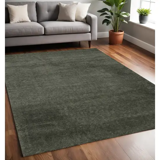 Dark Green Area Rug Photo 1