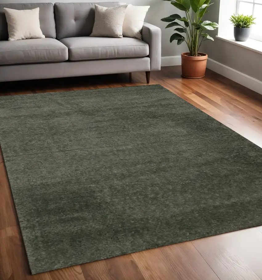 Dark Green Area Rug Photo 1