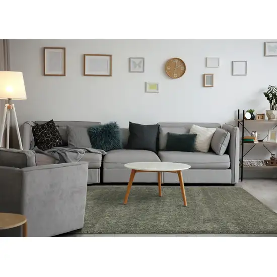 Dark Green Area Rug Photo 5