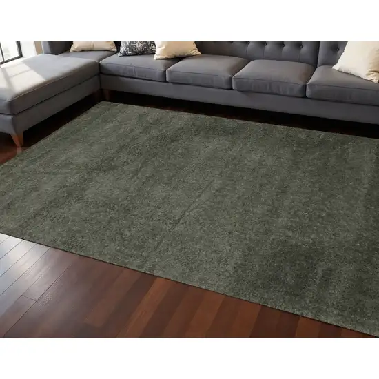 Dark Green Area Rug Photo 1