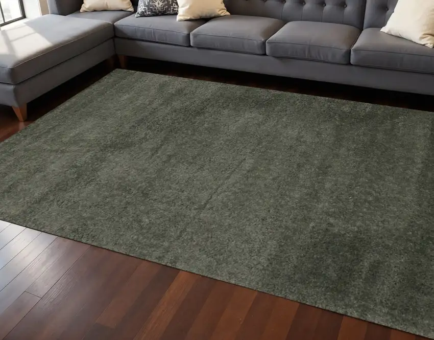 Dark Green Area Rug Photo 1