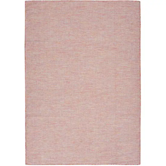 Dark Red Indoor Outdoor Area Rug Photo 1