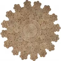 Photo of Dazzling Concentric Natural Boutique Jute Rug