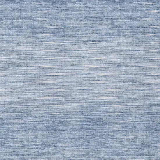 Denim Blue And Blue Abstract Washable Indoor Outdoor Area Rug Photo 5