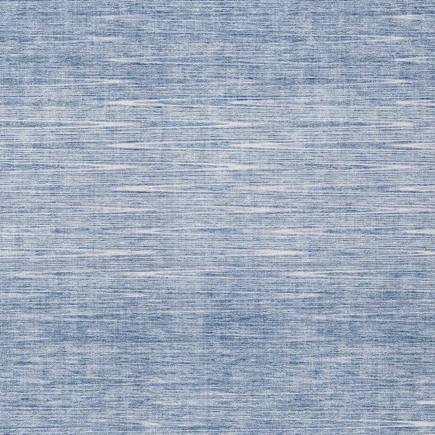 Denim Blue And Blue Abstract Washable Indoor Outdoor Area Rug Photo 6