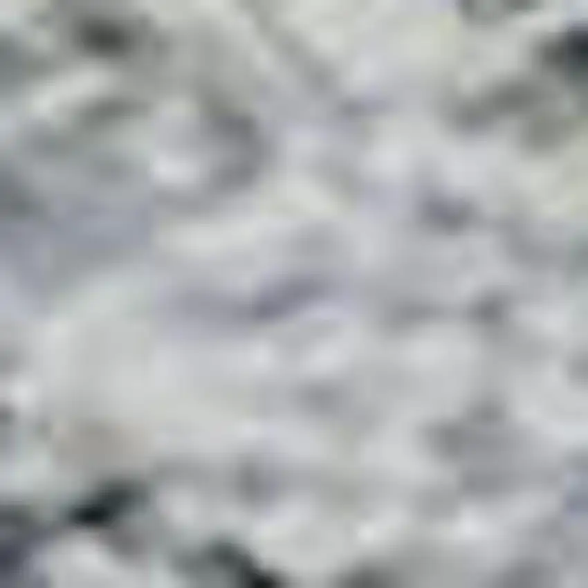 Denim Blue And Gray Abstract Washable Area Rug With UV Protection Photo 2