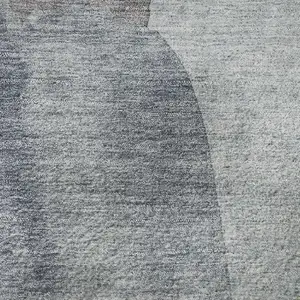 Photo of Denim Blue And Gray Abstract Washable Area Rug With UV Protection