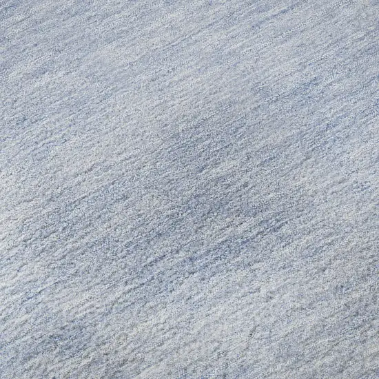 Denim Blue And Ivory Abstract Washable Area Rug With UV Protection Photo 9