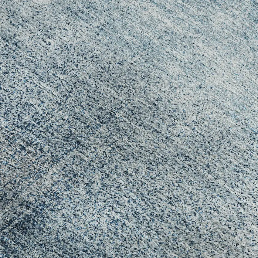 Denim Blue And Ivory Abstract Washable Area Rug With UV Protection Photo 3