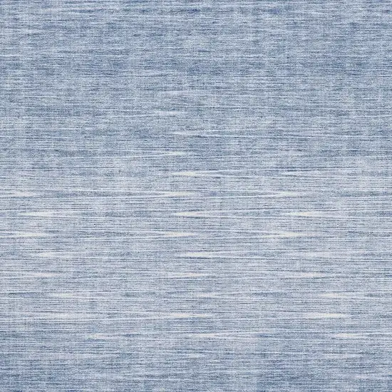 Denim Blue And Ivory Abstract Washable Area Rug With UV Protection Photo 3