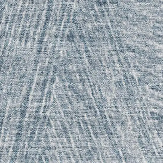 Denim Blue And Ivory Abstract Washable Area Rug With UV Protection Photo 3
