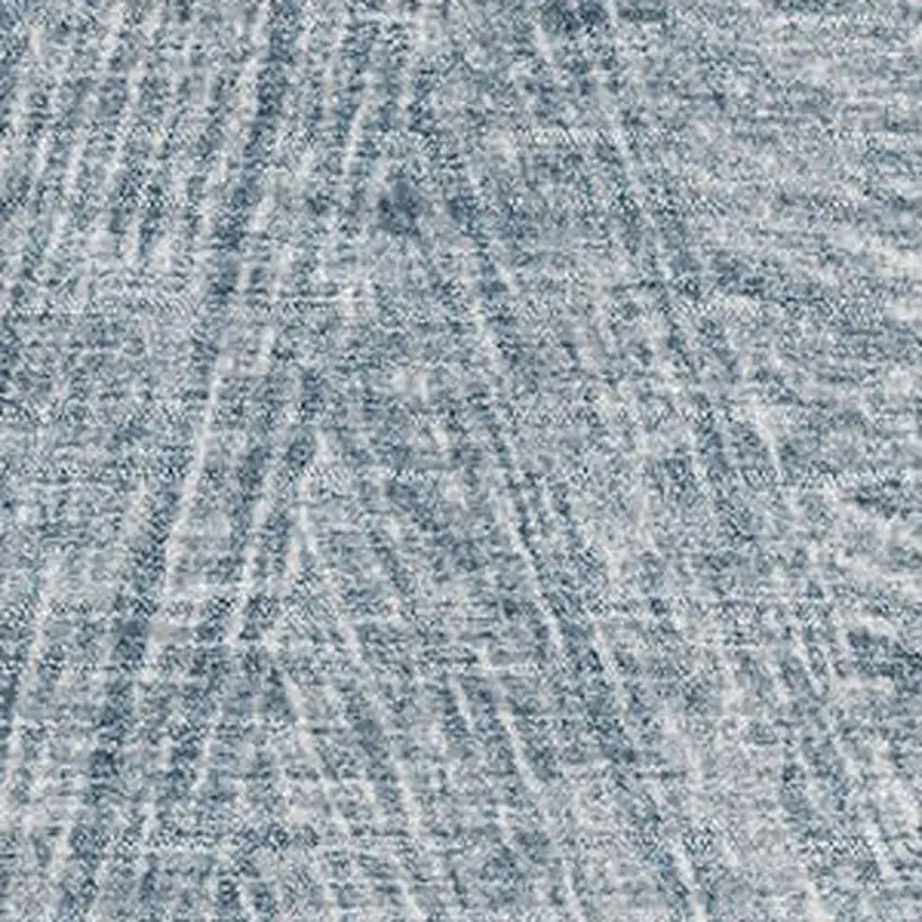 Denim Blue And Ivory Abstract Washable Area Rug With UV Protection Photo 3